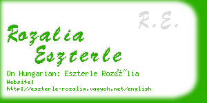 rozalia eszterle business card